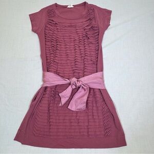 Crewcuts Kids Dress in Mauve with Ruffle Detail